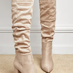 Margovil Pointed Toe Chunky Block High Boots