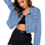 Nadorine Cropped Denim Jean Jacket