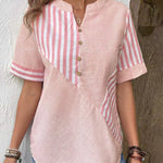 Meline | Soft Striped Blouse