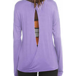 Long Sleeve Open Back Workout Tops from Nadorine (Us Only)