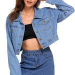 Nadorine Cropped Denim Jean Jacket