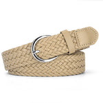 Margovil Faux Leather Metal Buckle Adjustable Braided Belt