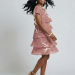 Hoku | Poised Abstract Knee Length Dress