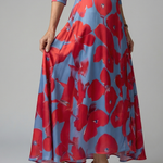 Celine | Cross Wrap Neck Midi Dress