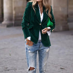 Alina | Women's Blazer Jacket with Lapel Collar and Buttons