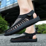 Men's Hand-Woven Beach Sandals | Stylish Casual Outdoor Comfort