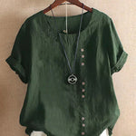 Amaya | Effortless Button Detail Summer Blouse