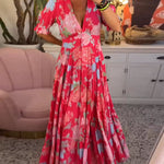 Summer | Floral Print V-neck Pocket Dress