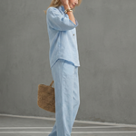 Amity | Button Front Relaxed Tunic Trouser Set