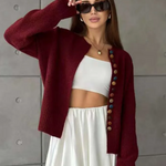 Phoenix | BUTTON-ACCENT CARDIGAN