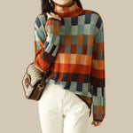 Leonor | Cashmere patchwork turtleneck