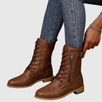 Yamel | Comfortable Side-Zip Leather Boots
