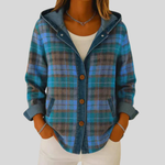 Imogen | Hooded Checked Jacket