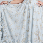 Alessia | Halter Neck Floral Beaded Strap Maxi Dress