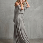 Marisol™ | Layered Drape Cold Shoulder Top Wide Leg Set