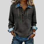 Azalea | Vintage Cable Knit Collared Sweater