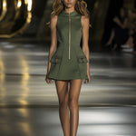 【24-hour shipping out】Casual Fashion Half Zip Cargo Pocket Sleeveless Mini Dress