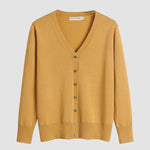 Long Sleeve Choker Top Lightweight Vee Cardigan Sweater