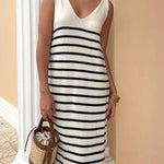 Fine Line Fluid Knit Dress