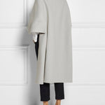 Casual High-Low Loose Solid Color Stand Collar Cape Jackets