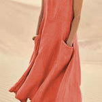 Women's Sleeveless Cotton Dress
