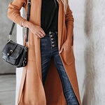 Knitted Tie Lapel Cardigan Sweater Jacket