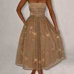 Sexy Off-shoulder Backless Bow Sexy Maxi Dress