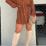 Kami Silky Shirt + Shorts Set