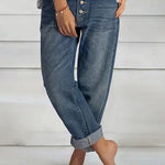 Loose Fit Casual Slimming Straight Leg Jeans
