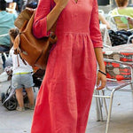 Casual Simplicity Solid Solid Color V Neck One Step Skirt Dresses