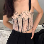 Nadorine Corset Lace Bralette Crop Tank