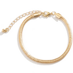 Flat Snake Bone Bracelet