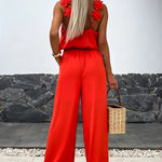 Sleeveless Pocket Bodysuit with Straps