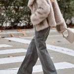 Jacket short fashionable fox fur coat
