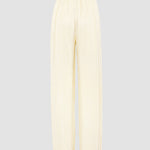 Pleated Two-Piece Set Long Sleeve Loose Fit Button Down Shirts Blouses Tops Wide Leg Pants Sets