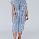 TIE DYE KIMONO DRESS