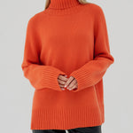 Turtleneck Sweater Casual Loose Knitted Pullover Tops