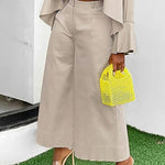 Wide Leg Solid Color Split-Joint Pants Trousers