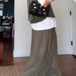 Women's casual zipper work vest
