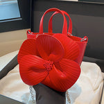 Flower Shape Pleated Split-Joint Bags Crossbody Bags Handbags Tote Bags