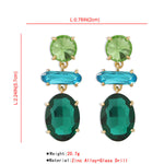 Original Statement Contrast Color Earrings