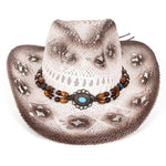 Western Vintage Denim Hollow Hat