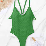 Backless One Piece Swimsuit
