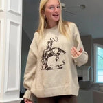 Cowboy Graphic Crew Sweater