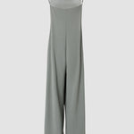Sleeveless Strap Baggy Dungarees Jumpsuits Long Bib Pants Wide Leg Jumpsuits Rompers Overalls