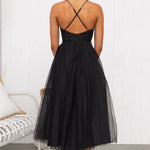 Modern-day Princess Chiffon Suspenders Party Maxi Dress