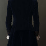 Women’s Vintage Navy Embroidered Longline Jacket