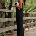 Sleeveless Strap Baggy Dungarees Jumpsuits Long Bib Pants Wide Leg Jumpsuits Rompers Overalls