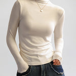 Half Turtleneck Long Sleeve Slim-fit Base T-shirt