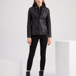 Removable Hooded PU Faux Leather Jackets Coats